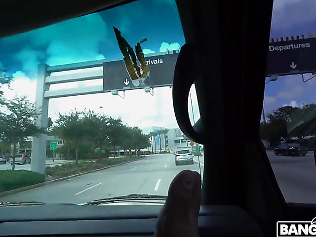 Interracial road adventure with curvy blonde Brandi Bae