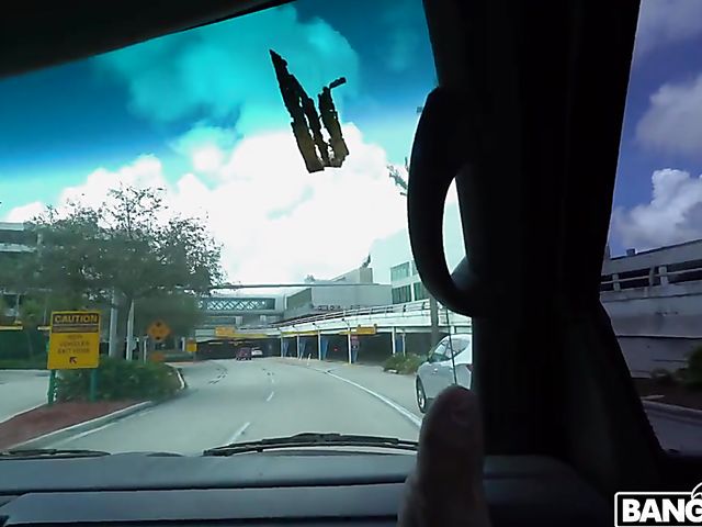 Interracial road adventure with curvy blonde Brandi Bae