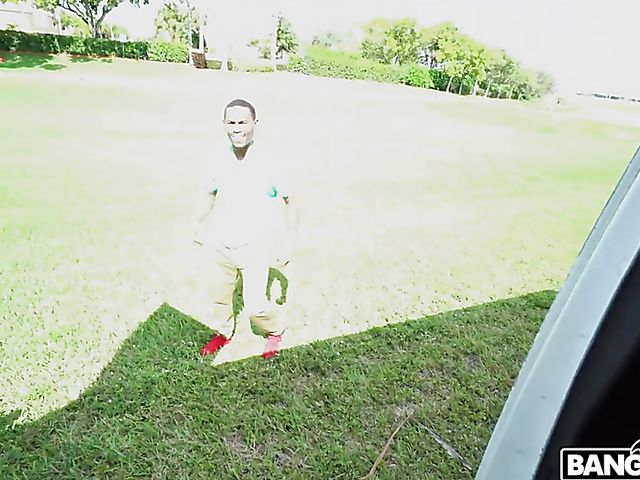 Interracial road adventure with curvy blonde Brandi Bae