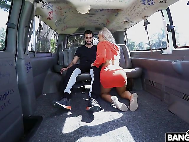 Interracial road adventure with curvy blonde Brandi Bae