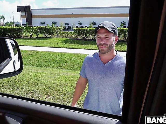 Interracial road adventure with curvy blonde Brandi Bae