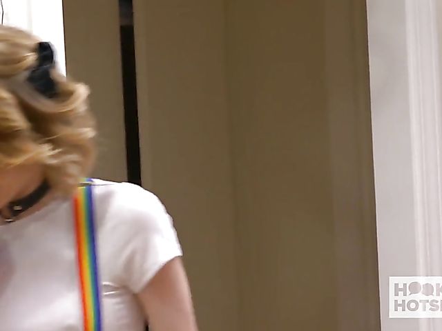 Deepthroat and anal humiliation for pee loving Baby Goth