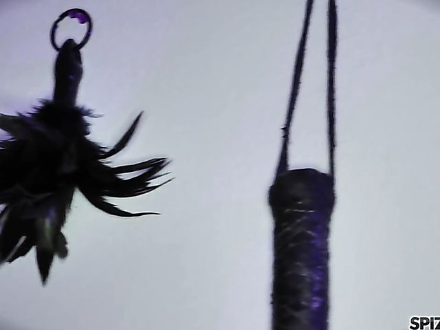 Pierced clit brunette Jessica Jaymes gets uncaged and fucked