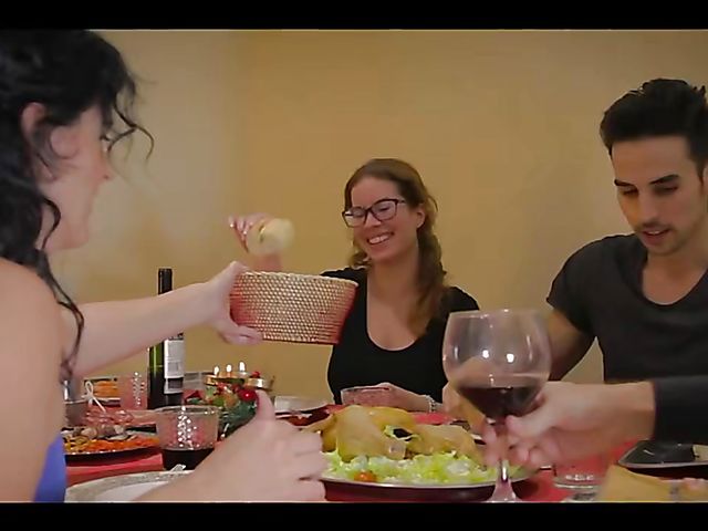 Christmas Eve family orgy with wife's parents