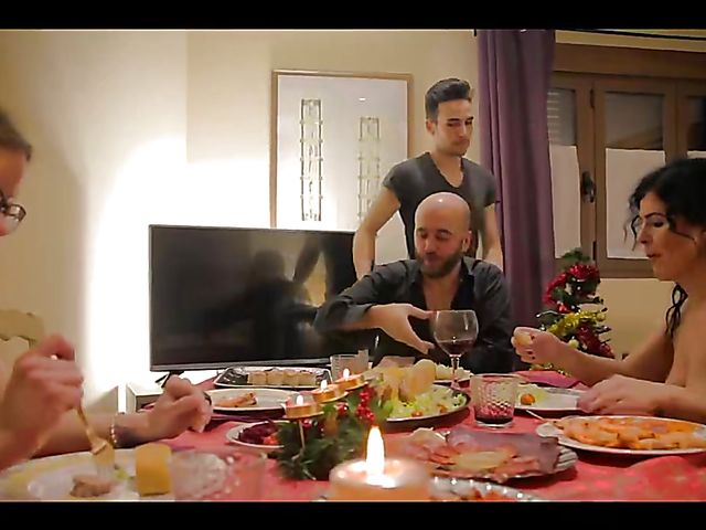 Christmas Eve family orgy with wife's parents