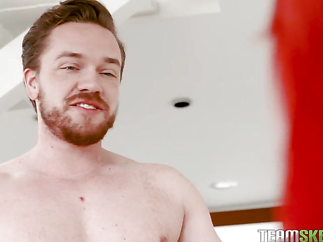 Redhead teen Tessa Faye gets turned on