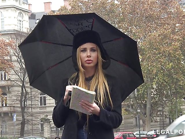 Wonderful double penetration on a rainy day with Marilyn Crystal