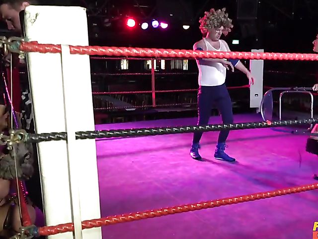 Crazy wrestling with huge titted tattoo MILF Sophie Anderson 