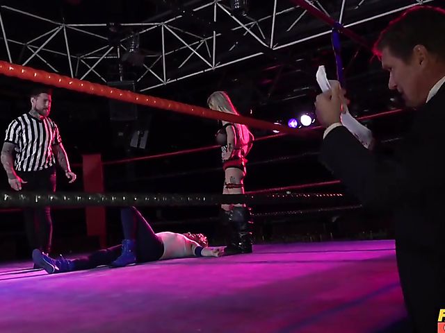 Crazy wrestling with huge titted tattoo MILF Sophie Anderson 