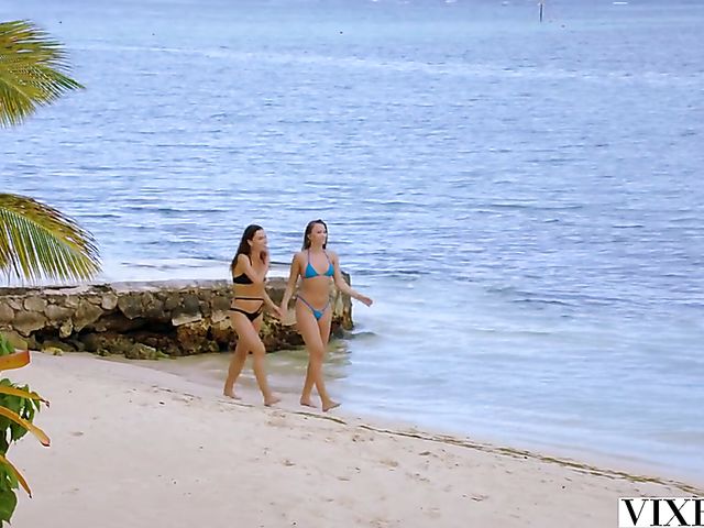 2 on 1 pool fuck with Alyssa Reece and Stella Flex