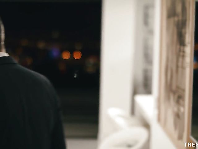 Hot evening with busty brunette Melina Mason