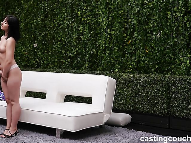 Casting interracial fun with cute Daphne