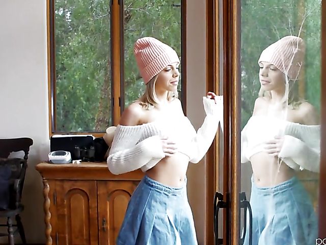 Naughty teen in boots Allie Nicole is full of desire