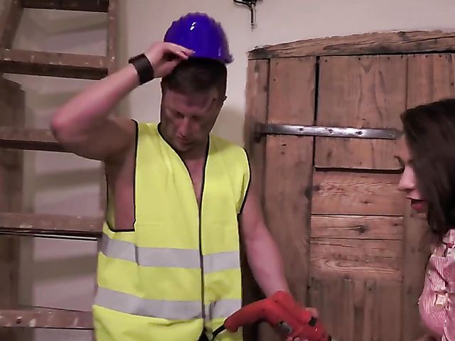 Kandy Kors gets pounded hard by a construction worker 
