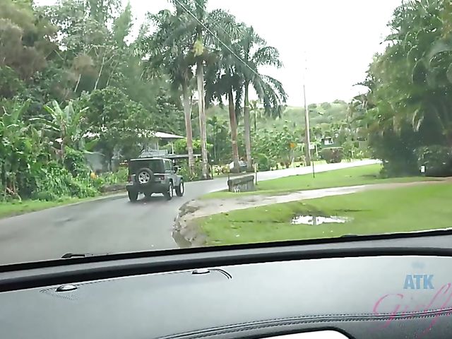 POV GF gets her cute pussy and feet fucked