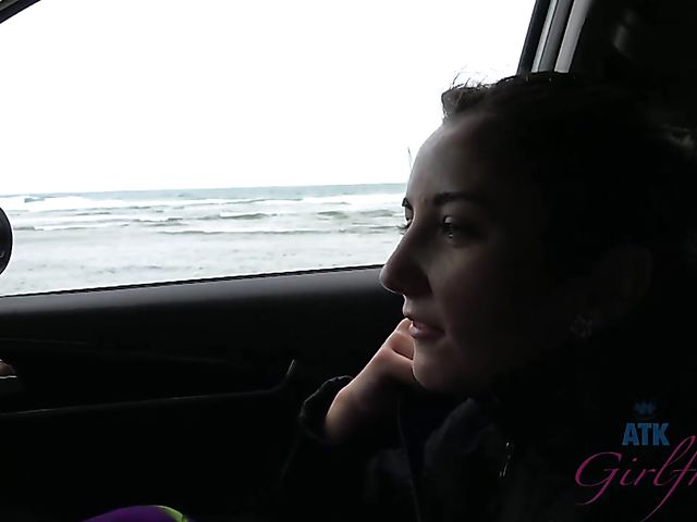 POV GF gets her cute pussy and feet fucked