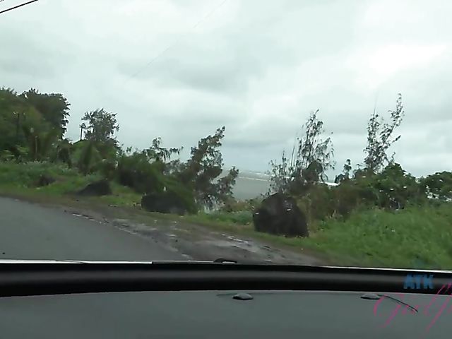 POV GF gets her cute pussy and feet fucked