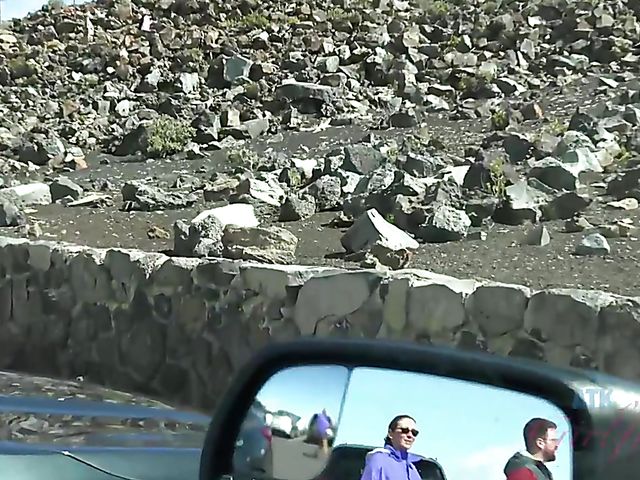 Hairy girlfriend Niki Snow is naked on the beach