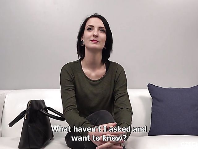 Czech casting with 23-year-old brunette Anna