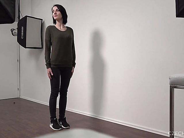 Czech casting with 23-year-old brunette Anna