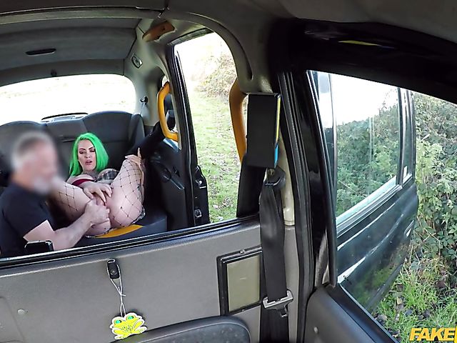 Fake taxi anal with green haired Phoenix Madina