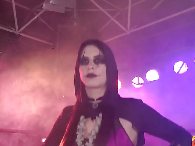 Insane big tit MILF Georgie Lyall fucks the referee in the ring