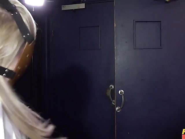 Insane big tit MILF Georgie Lyall fucks the referee in the ring