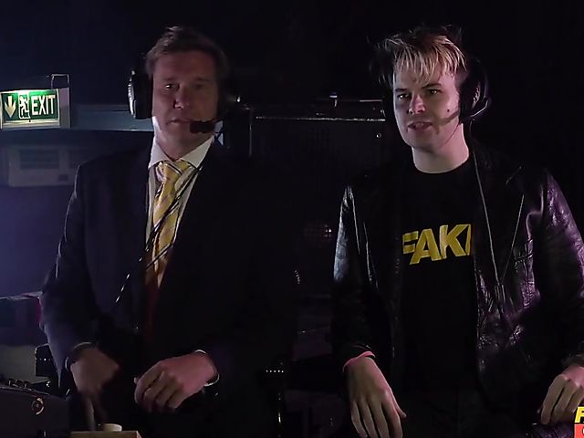 Insane big tit MILF Georgie Lyall fucks the referee in the ring