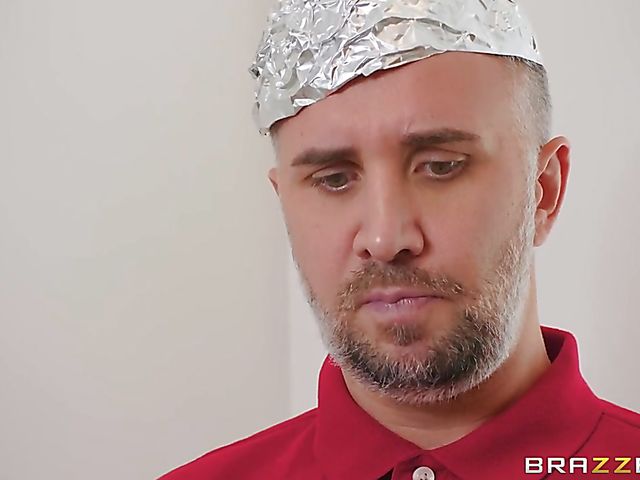 Big boob babe Emily Addison  tricks Keiran Lee into sex