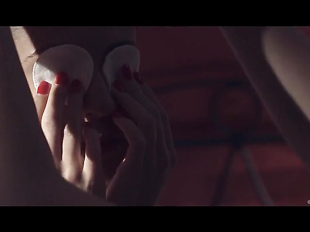 Lesbian blindfold 3some with kinky Cherry Kiss