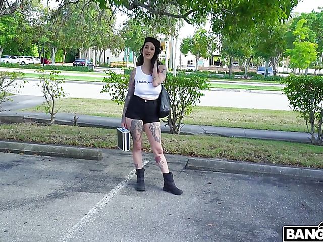 Anal ride with tattooed busty Arabelle Raphael