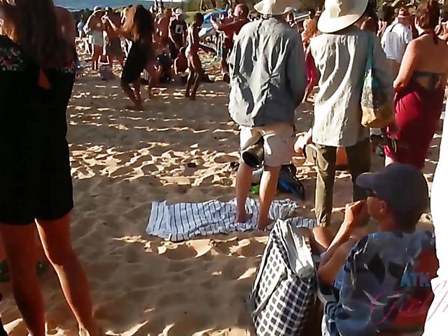 Skinny Carmen Rae bares all on the nudist beach