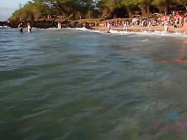 Skinny Carmen Rae bares all on the nudist beach