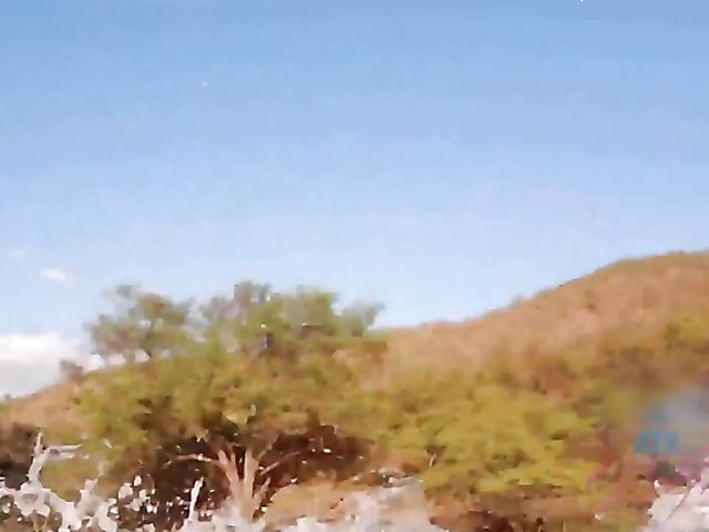 Skinny Carmen Rae bares all on the nudist beach