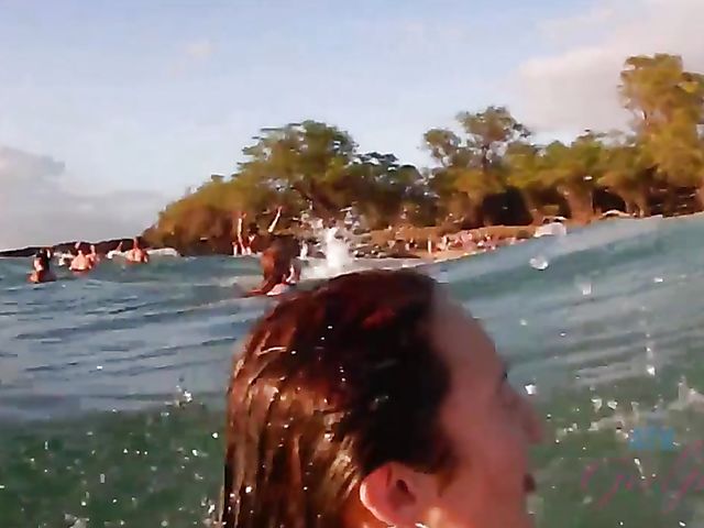 Skinny Carmen Rae bares all on the nudist beach