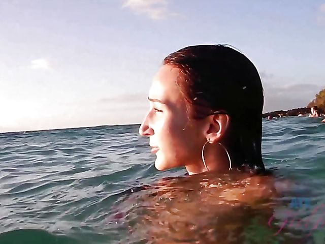 Skinny Carmen Rae bares all on the nudist beach