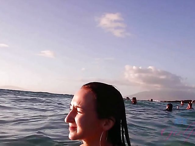 Skinny Carmen Rae bares all on the nudist beach