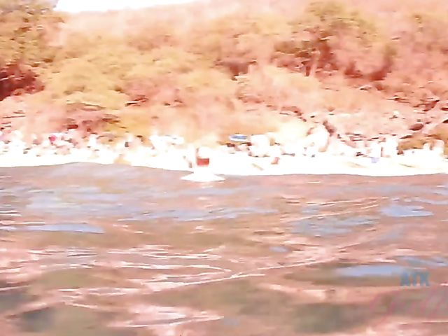 Skinny Carmen Rae bares all on the nudist beach