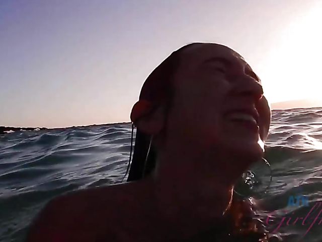 Skinny Carmen Rae bares all on the nudist beach