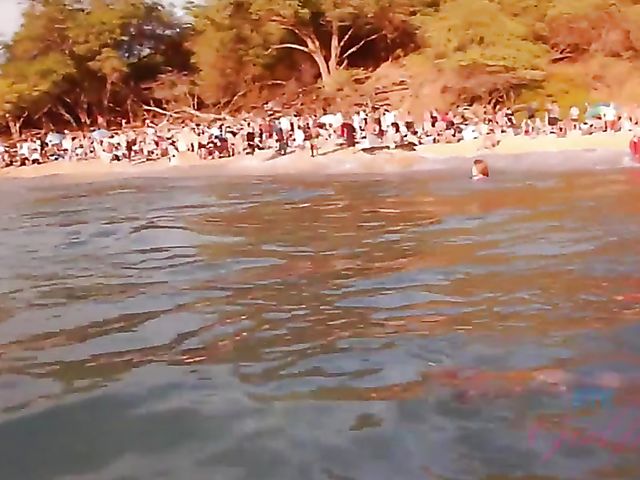 Skinny Carmen Rae bares all on the nudist beach