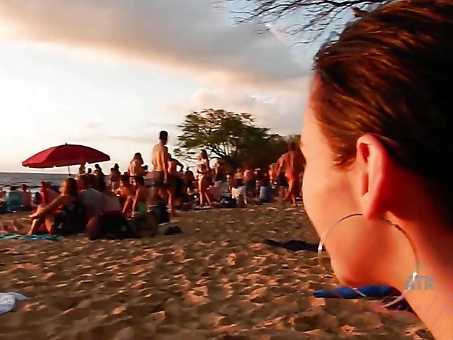 Skinny Carmen Rae bares all on the nudist beach