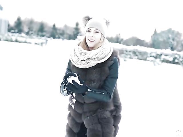 Wintertime anal sex by the fire with Shona River