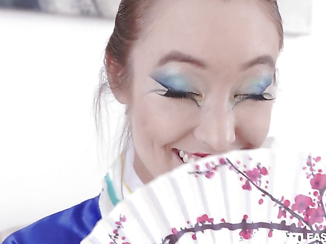 Asian lesbian geishas Alex De La Flor and Christy Love