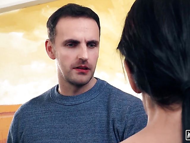 Small boobs brunette Lexi Layo gets screwed in a hostel