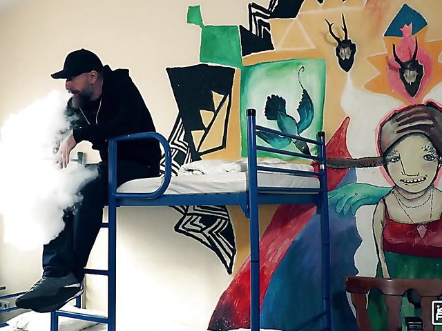 Small boobs brunette Lexi Layo gets screwed in a hostel