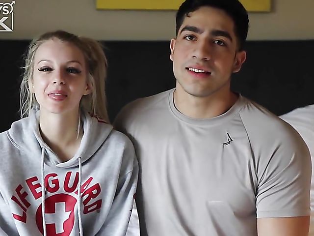 Tattoo teen spinner Ashley Daniel in bed with hot Diego Cruz