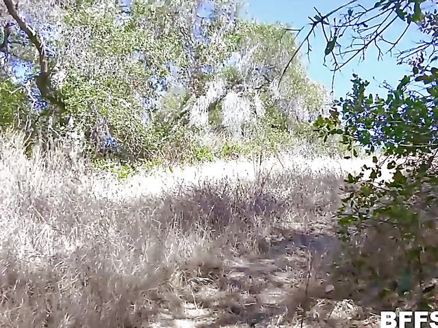 Three girls one guy outdoors with Izzy Lush, Samantha Hayes and Avery Moon