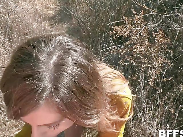 Three girls one guy outdoors with Izzy Lush, Samantha Hayes and Avery Moon