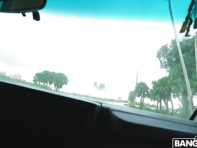 Redhead Arietta Adams rimming and fucking on the road