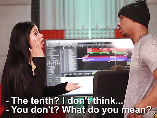 Canela Skin - Black vs latina interracial session in the studio